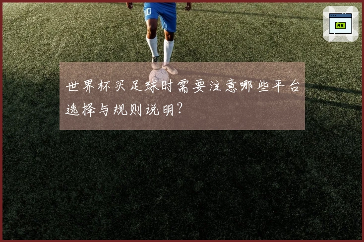 世界杯买足球时需要注意哪些平台选择与规则说明？